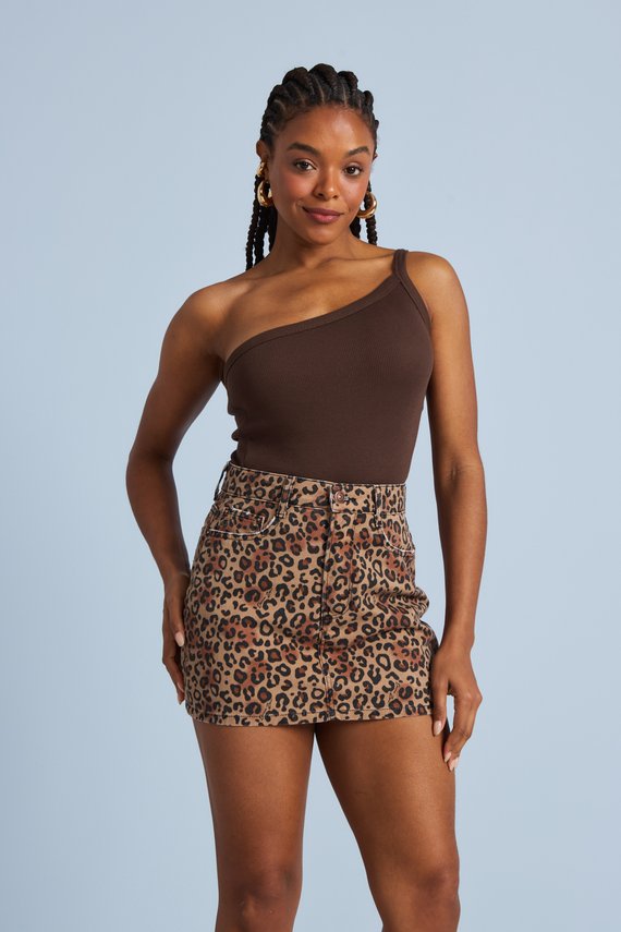 Shorts Saia Jeans Feminino Mini com Cintura Alta - DZ6857