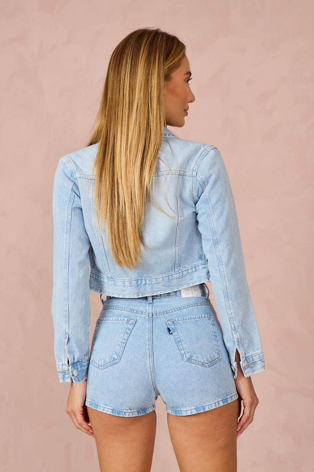 dz6820 alg shorts jeans feminino setentinha mini com cintura alta costas 2