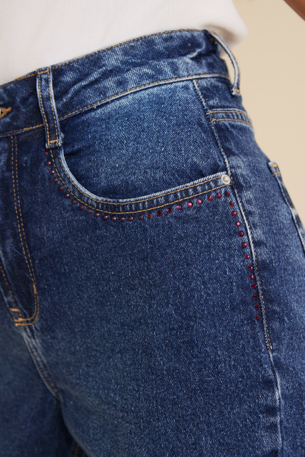 Calça Mom Fit Cigarrete Cintura Alta - DZ21389