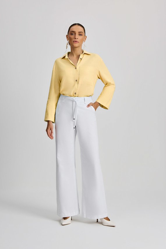 Calça Feminina Munique Wide Leg com Cintura Alta Tradicional - IDX20184.BRA