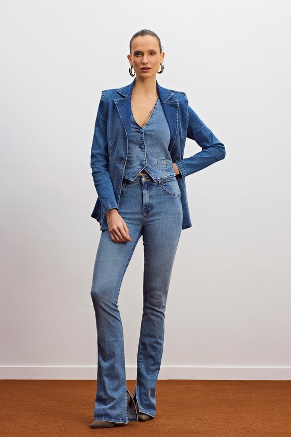 Calça Feminina New Flare 23 Tradicional Amsterdam - IDX20021