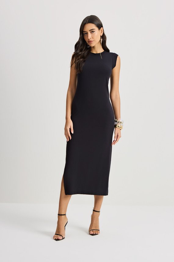 Vestido Feminino Solto sem Mangas Alongado - IDX12017.PRE