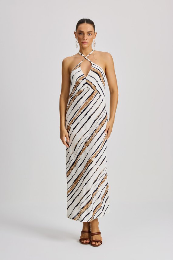 Vestido Feminino Solto sem Mangas Midi - IDX12013