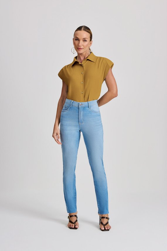 Calça Feminina Amsterdam Skinny com Cintura Alta Twiggy - IDX20201