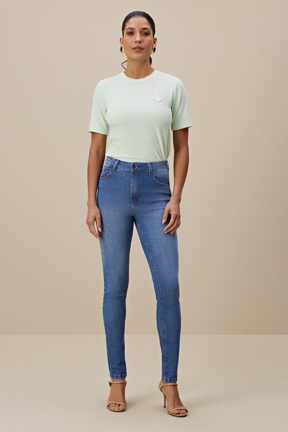 Calça Feminina Amsterdam Skinny Cintura Alta Tradicional - IDX20331