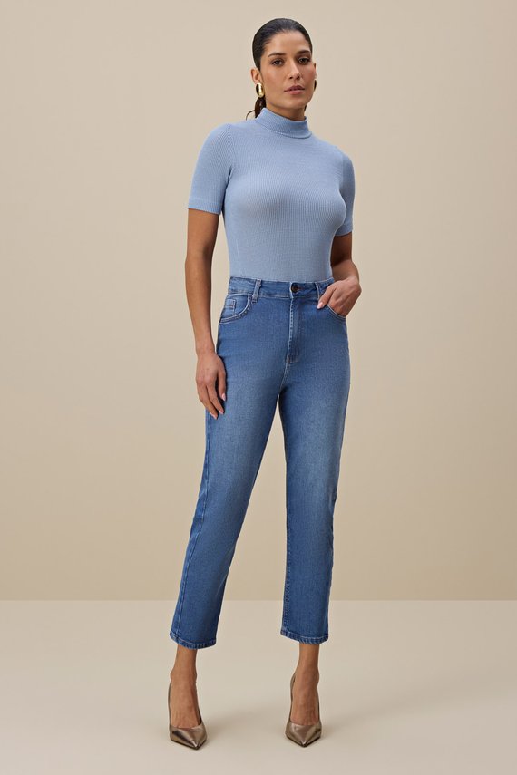 Calça Feminina Miami reta Cintura Alta Cigarrete - IDX20332