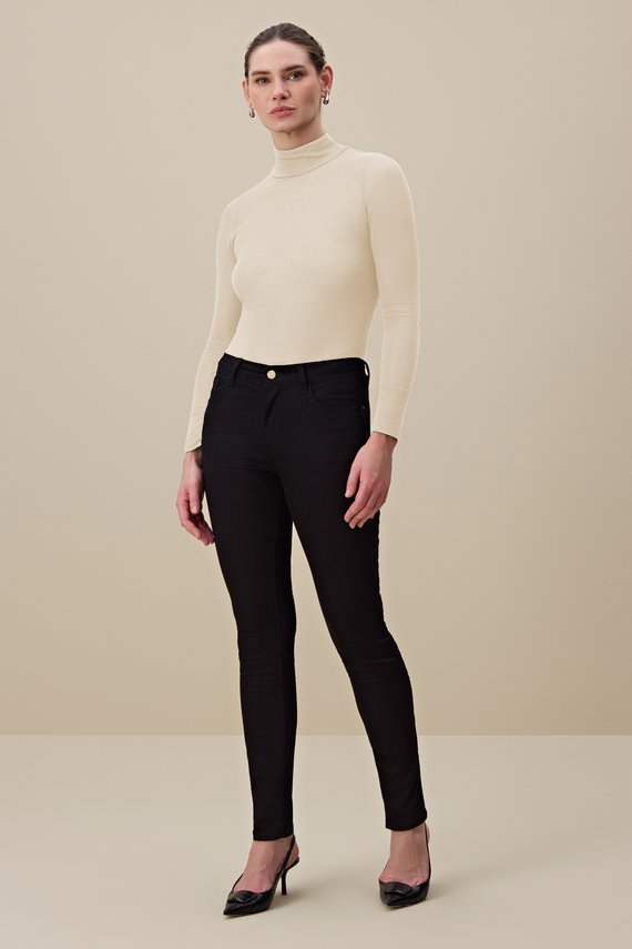 Calça Feminina London Skinny Cintura Media Tradicional - IDX20256