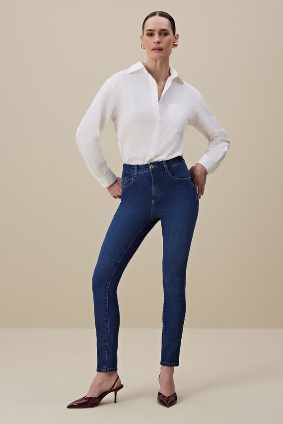 Calça Feminina Amsterdam Skinny Cintura Alta Twiggy - IDX20258