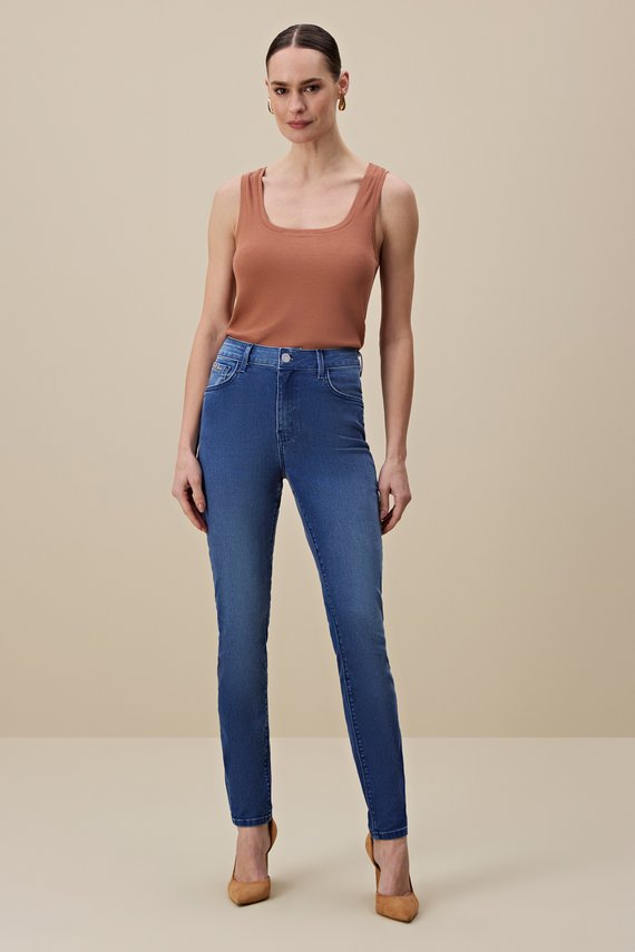 Calça Feminina Amsterdam Skinny Cintura Alta Cigarrete - IDX20302