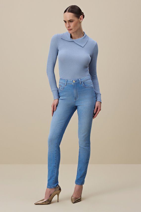 Calça Feminina Amsterdam Skinny Cintura Alta Tradicional - IDX20303