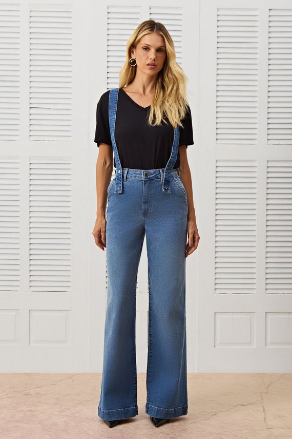 Calça Feminina Charlotte Pantalona Cintura Alta - IDX20388
