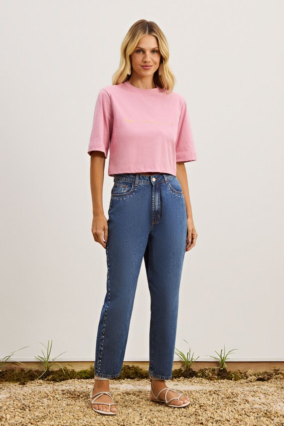 Calça Feminina Dallas Mom Cintura Alta Cigarrete - IDX20414