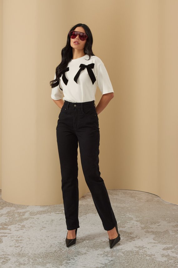 Calça Jeans Feminina Reta Tradicional Cintura Alta - DZ21230.PRE