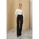 dz21227 com calca jeans feminina wide leg fit alongada cintura alta frente