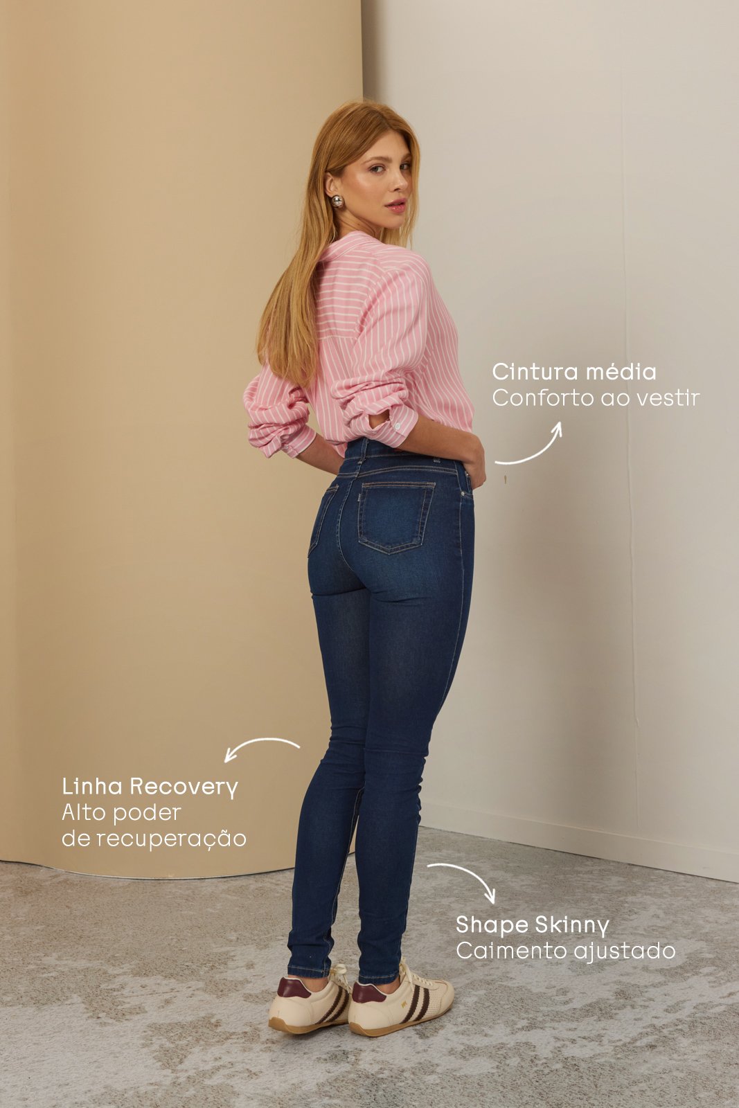 dz20367 re calca jeans feminina skinny tradicional cintura media costas 2