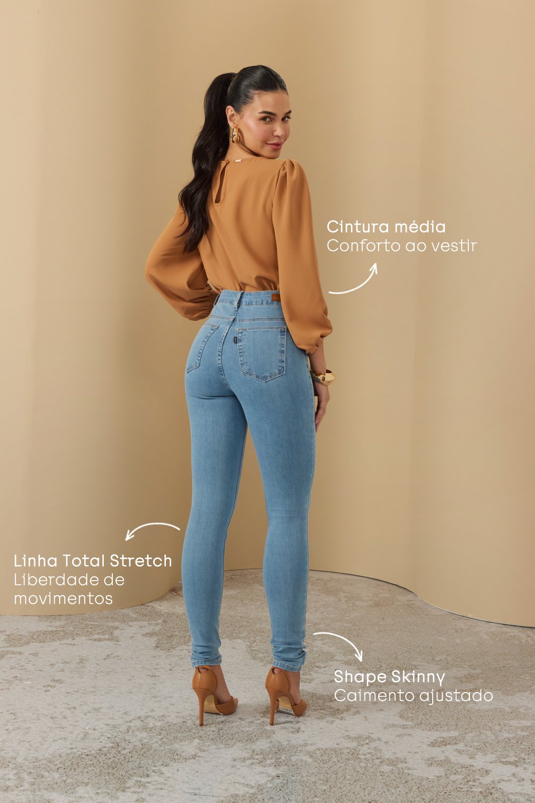 dz20372 ts calca jeans feminina skinny tradicional cintura media costas 1 2