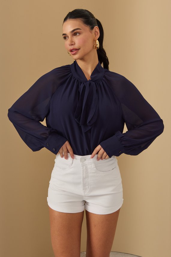 Shorts Jeans Feminina Setentinha Fit com Barra Dobrada - DZ6515.BRA