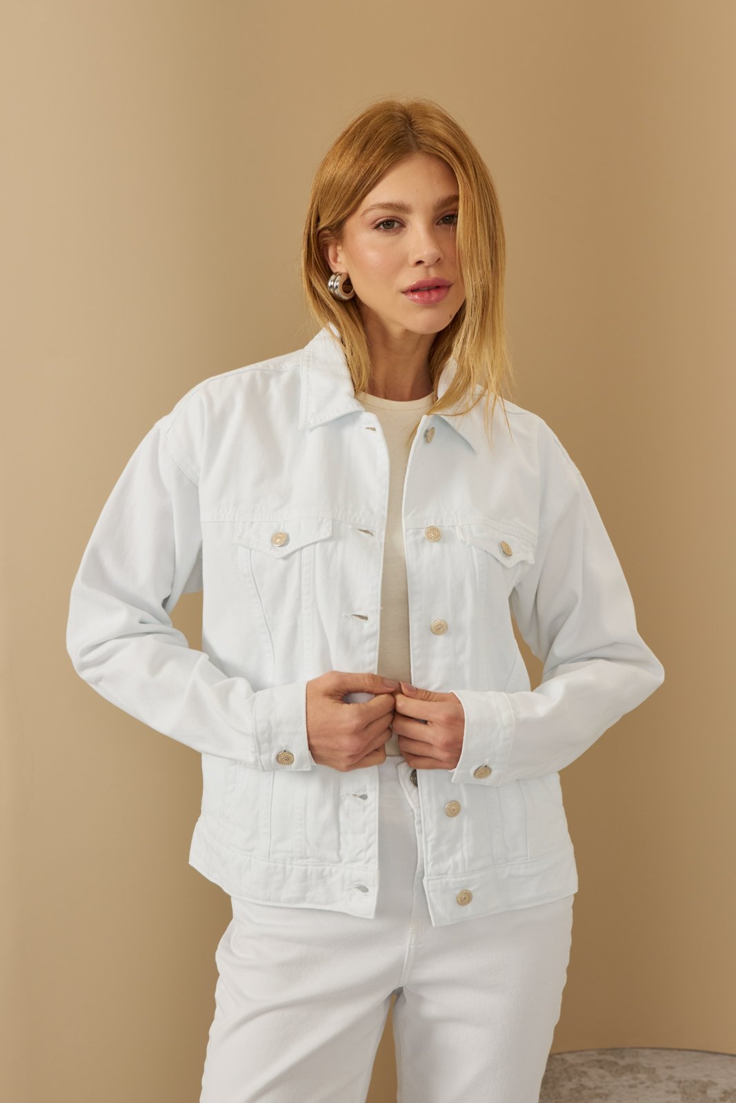 dz9223 b alg jaqueta jeans feminina retro tradicional manga longa frente 7