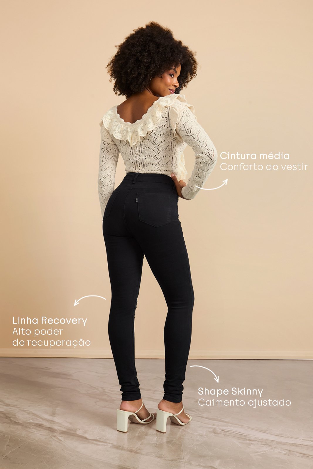 dz20810 p com calca jeans feminina skinny media tradicional preta costas 1