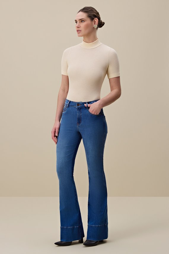 Calça Feminina London Flare Cintura Media Petit - IDX20297