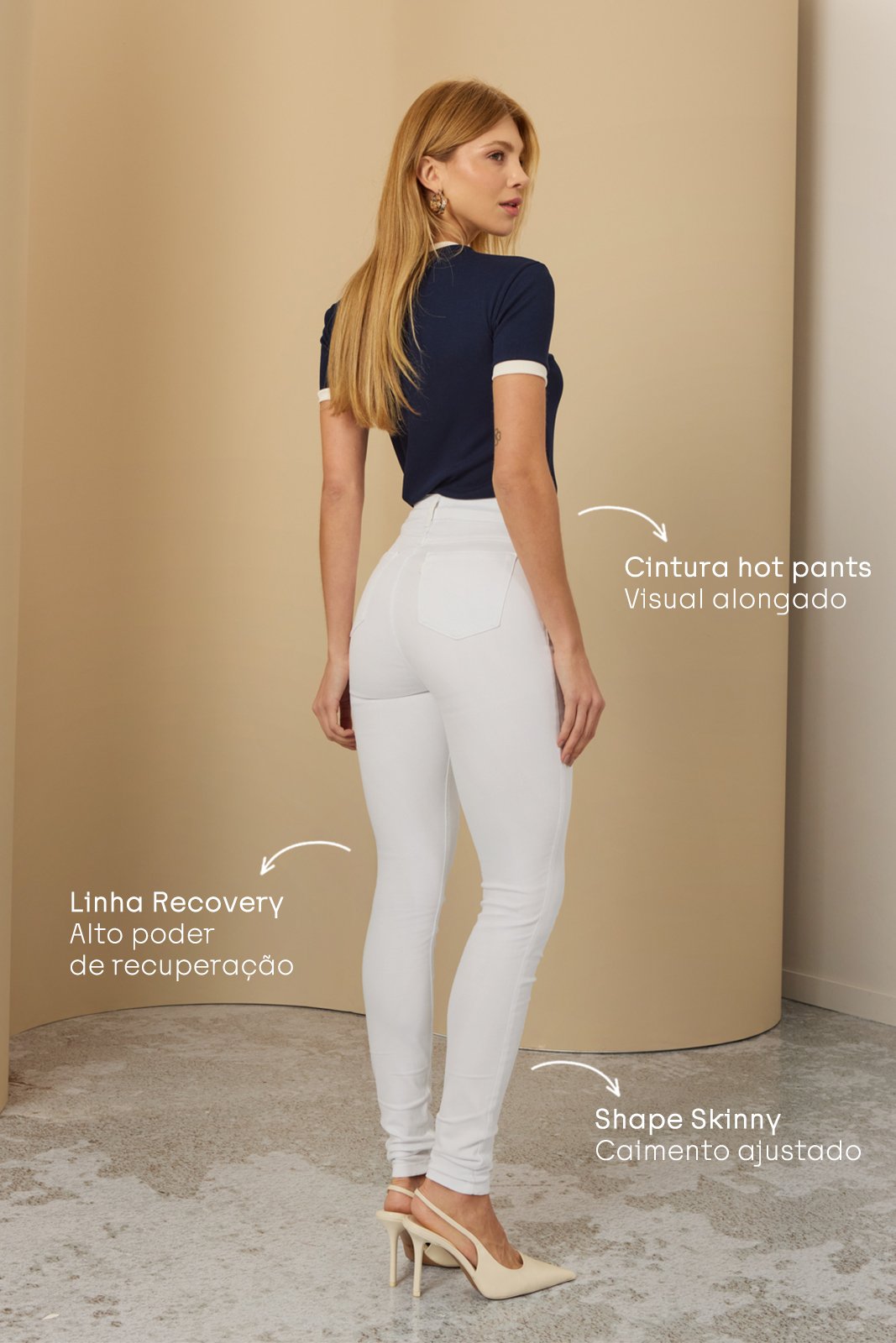 dz20809 b re calca jeans feminina skinny hot pants tradicional costas 2