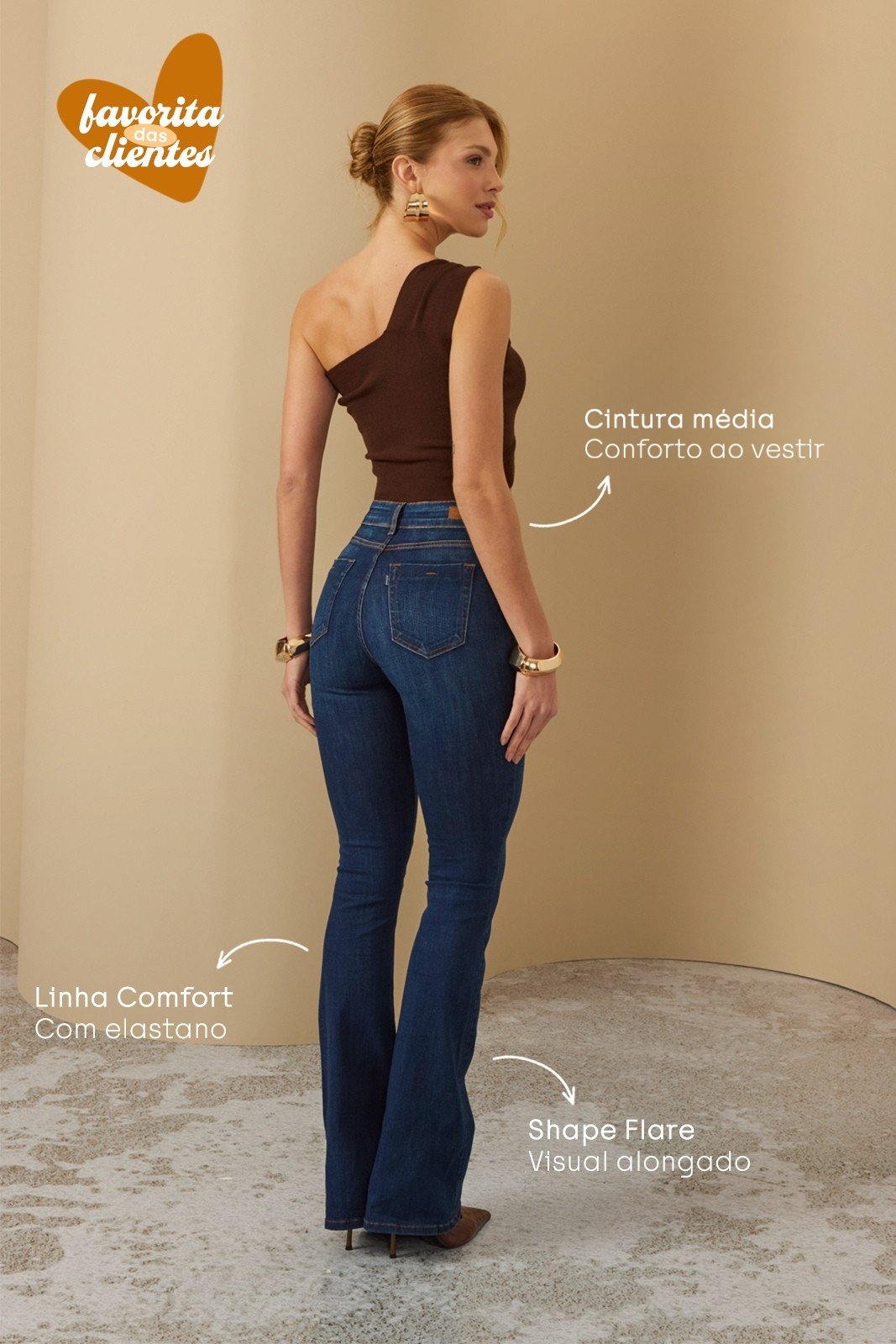 dz20374 com calca jeans feminina flare alongada cintura alta costas 2 1