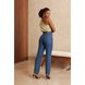 dz21583 sen calca jeans feminina reta tradicional cintura alta costas 3