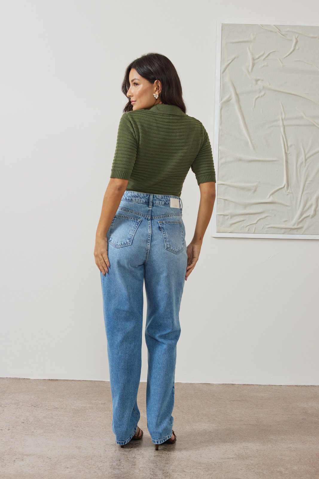 dz21557 alg calca jeans feminina reta tradicional cintura alta costas 3