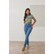 dz21544 re calca jeans feminina skinny cigarrete cintura hot pants frente 3