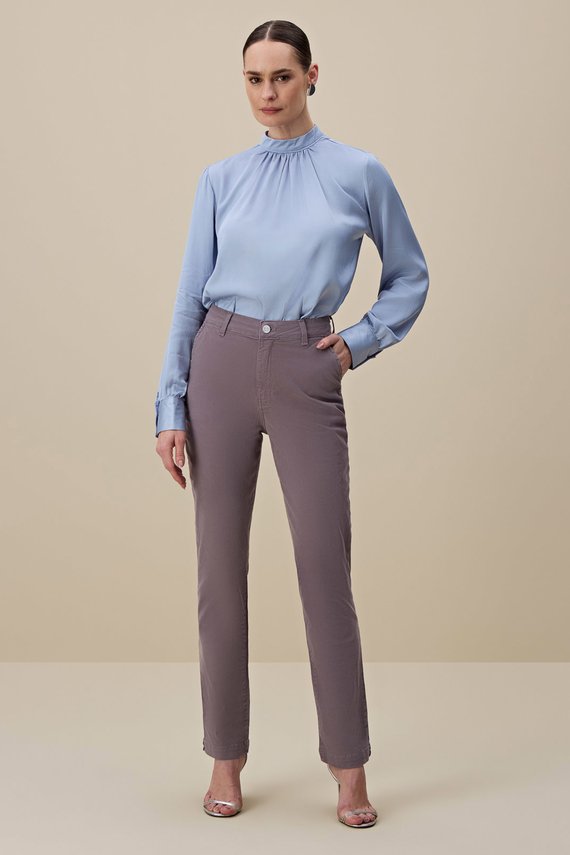 Calça Feminina Siena Alfaiataria Cintura Alta Cigarrete - IDX20259.CIN