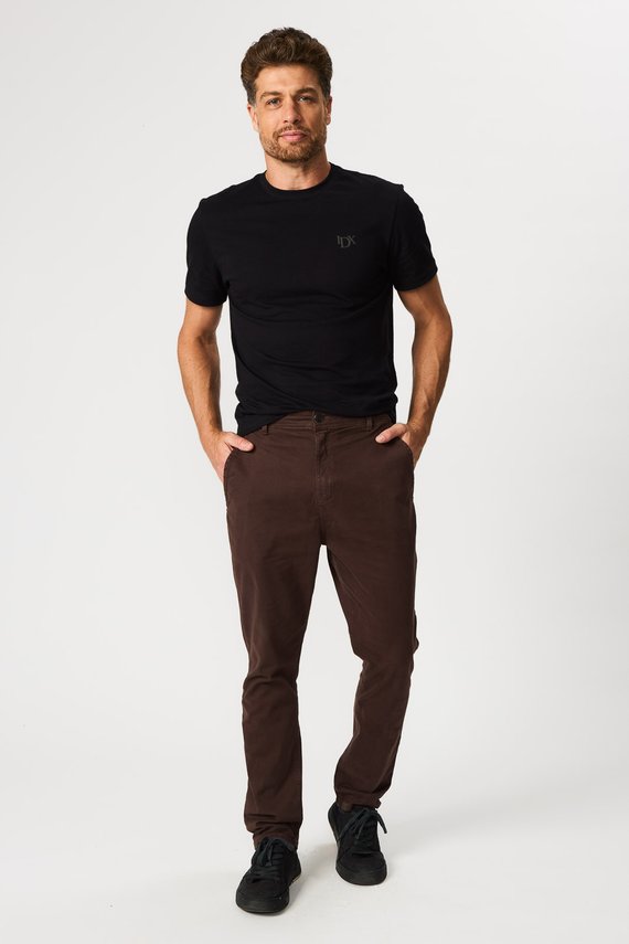 Calça Masculina Alfaiataria Reta Cintura Media  - IDX20343.MAR
